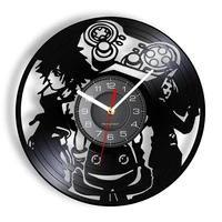 classic fighting games characters ryu ken masters decorative wall clock game room wall art memorabilia vinyl record wall clock