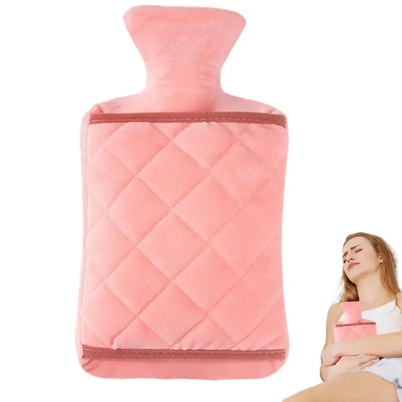 

Многофункциональная плюшевая сумка для горячей воды, ПВХ мешок для горячей воды с двумя ручками, дизайнерские термобутылки для горячей воды