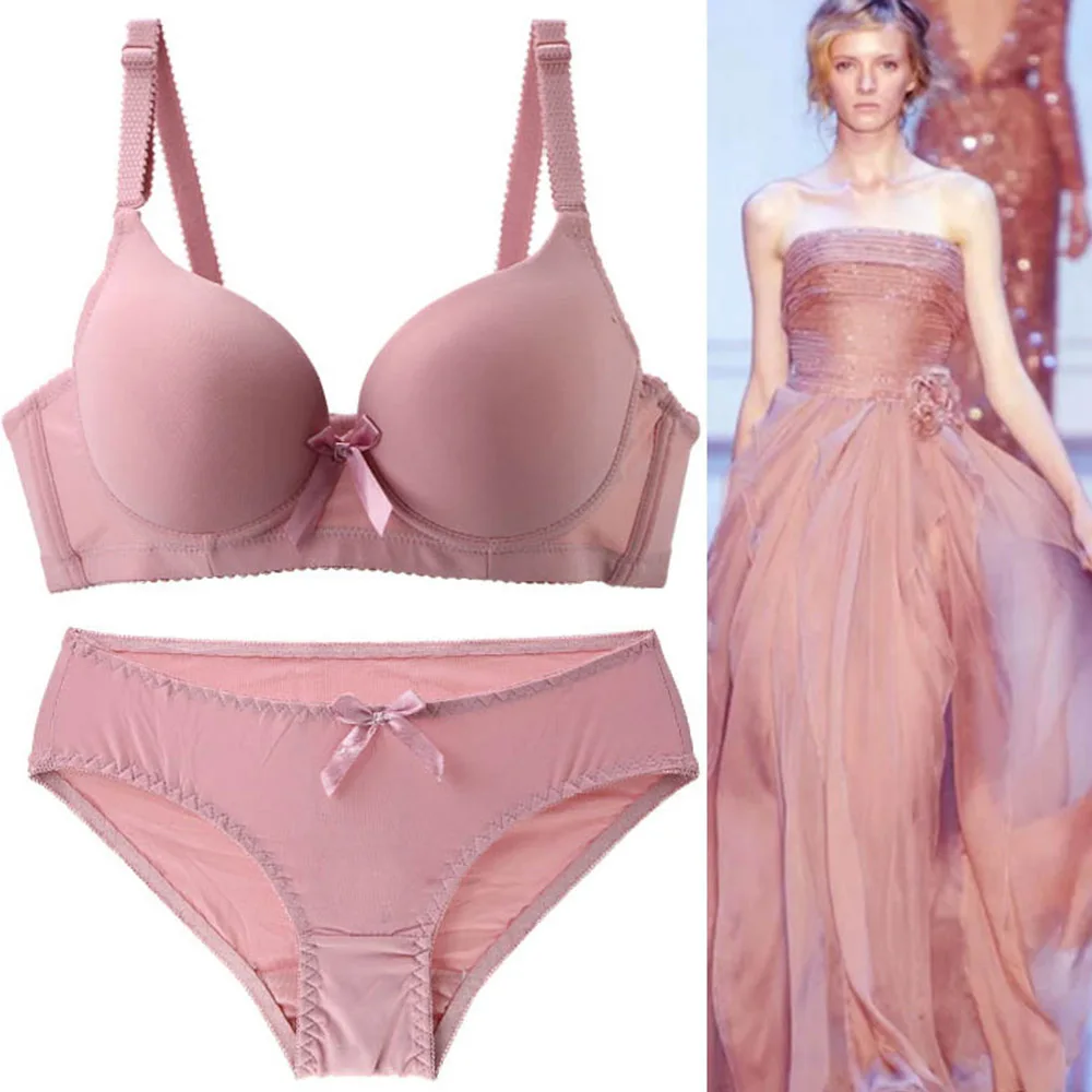 

New Bra Brief Set Sexy Thongs Women Bra Set Adjusted-straps Padded Push Up Lace Underwear Set Intimate Plus Size Bra Panty Set