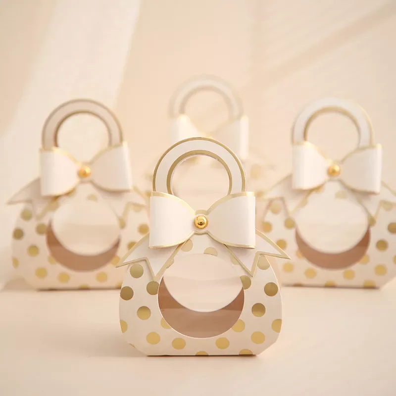 

New Gift Box Portable Candy Bag Cute Bow Mini Gift Bag Box Chocolate Candy Gift Boxes Bag Baby Shower Birthday Party Decoration
