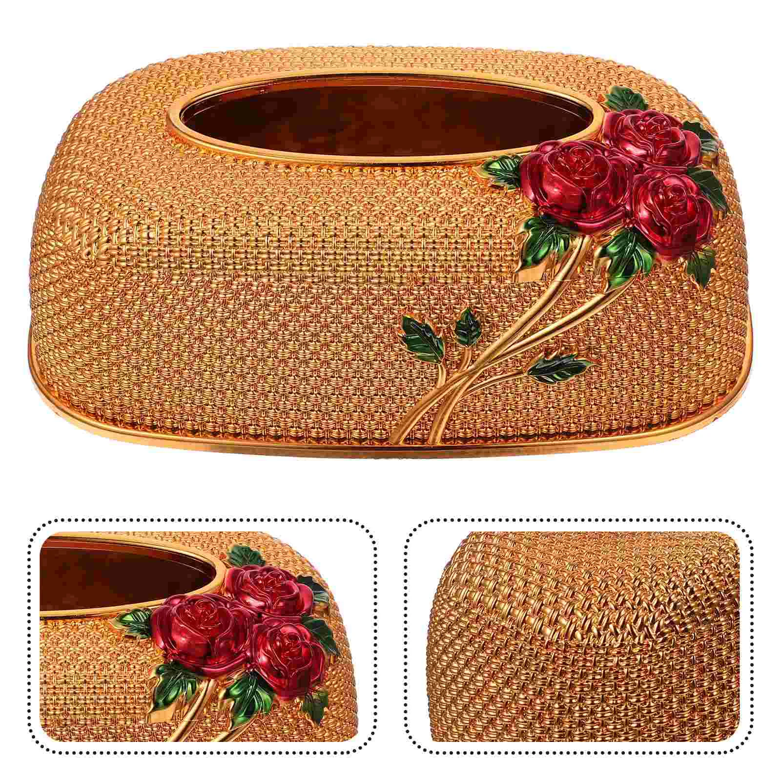 

Tissue Box Cover Paper Napkin Holder Storage Dispenser Facial Vintage Towel Desktop Case Holders Desk Wall Tissues Cases