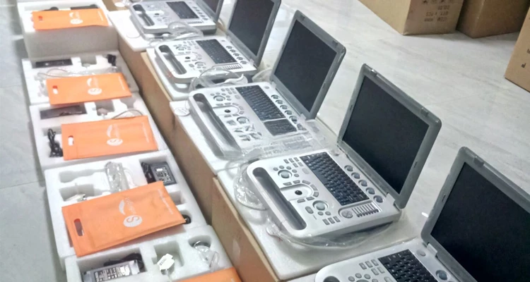 Профессиональный портативный 3D цветной дисплей черно-белый ультразвуковой