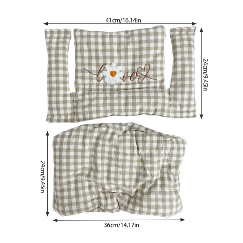 Съемная подушка для стульчика кормления с цветочным принтом мягкая детского