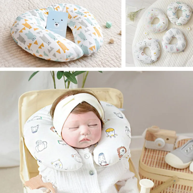 

Hot-selling Baby Stroller Neck Pillow Safety Chair Double-sided Pillow 0~24M Baby Head Protector Baby Pillow Newborn