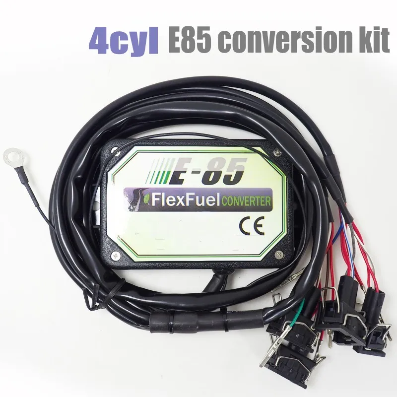 4 Cylinder E85 Flex Fuel Conversion Kit with Cold Start Asst.,, car modification ethanol car, Built-in temperature sensor