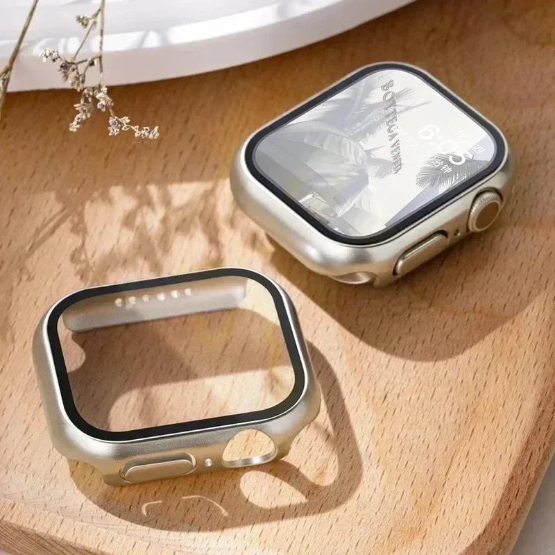 Gehard Glas + Hoes Защитный Чехол Для Apple Watch Серии 9/8/7 Совместимый С Моделями 45 Мм/41 Мм