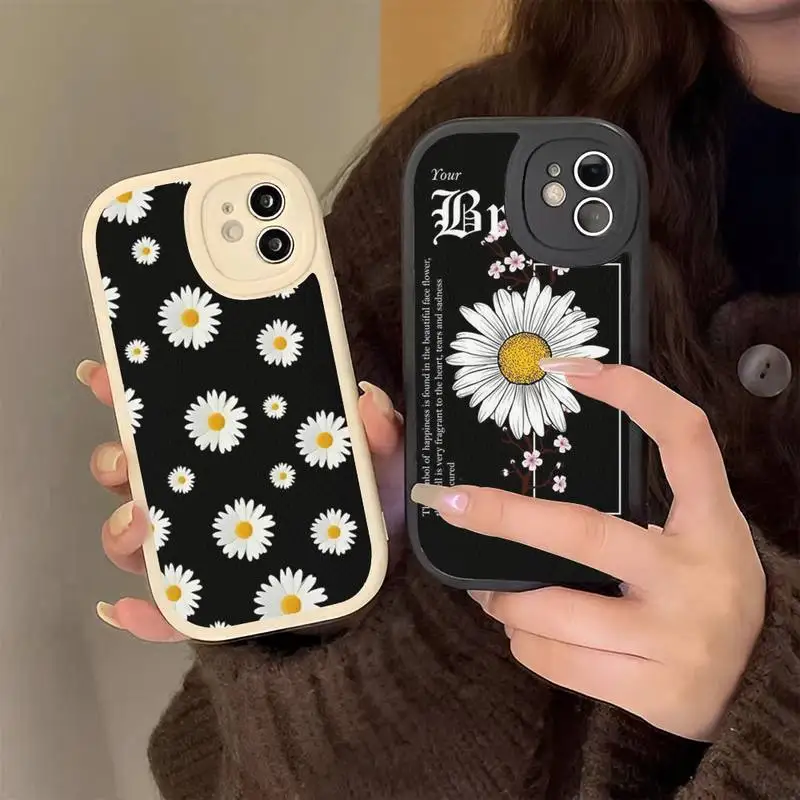 

Fresh Little Daisy Phone Case Hard Leather Phone Case for iPhone 13 12 Mini 11 14 Pro Max Xs X Xr 7 8 Plus 6 6s Se 2022 silicone