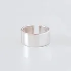 Evimi 925 пробы Серебряное темперное мужское кольцо с высокой полировкой и широкой поверхностью Открытое кольцо ювелирные изделия для мужчин женщин мужчин подарки