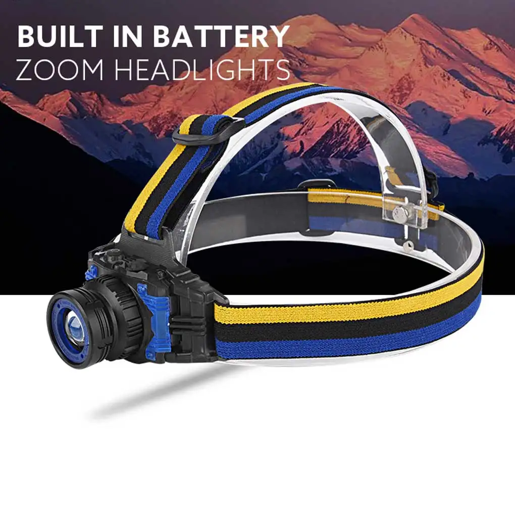 

Outdoor Torch Powerful Zoomable Lantern Aluminum Adjustable Led Headlamp