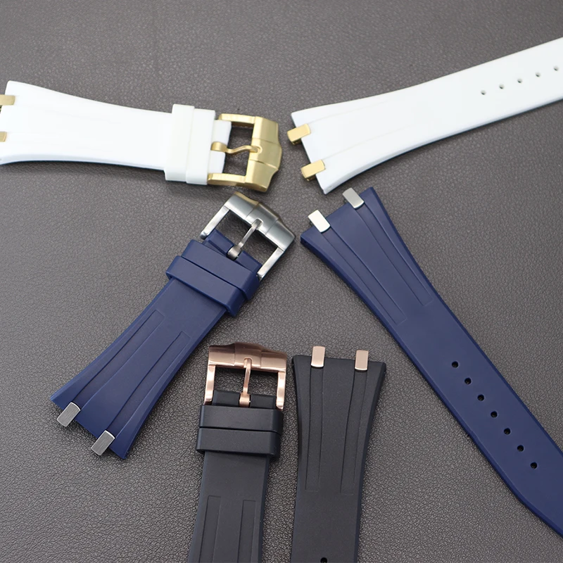 Резиновый ремешок для часов 26 5 мм роскошный мужской части из нержавеющей стали с