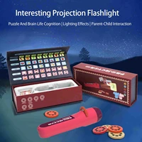 torch projector with luminous flashlight educational story book projection torch interactive toy for kids aged 3 12