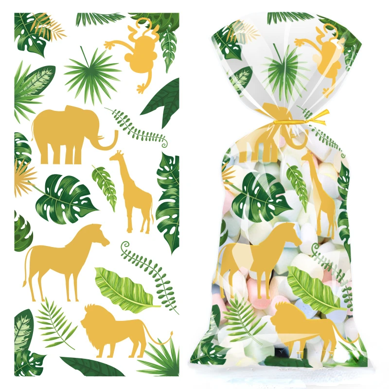 10 шт. пакеты с Гавайскими листьями для конфет |