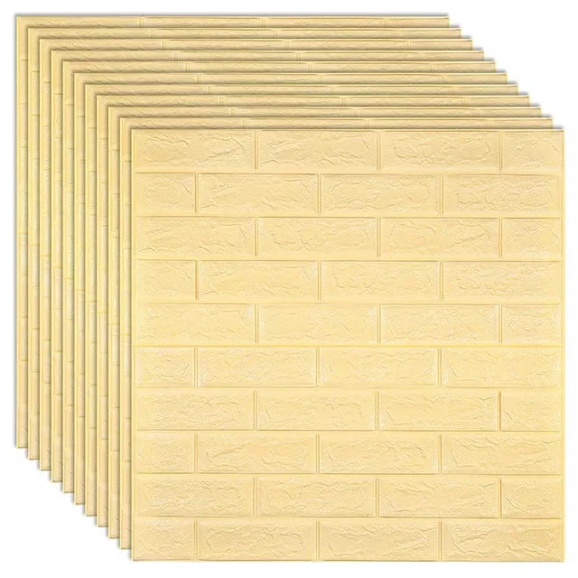 

Wall Stickers Imitation Brick Bedroom Decor Panel Self-adhesive Wallpaper for Living Room Kitchen TV Backdrop Home Decoration