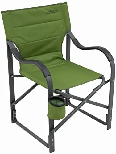 

Chairs for Adults - Comfortable Padded Polyester Fabric Over Sturdy Wide Aluminum/Steel Frame with Tall Back, Folds Flat