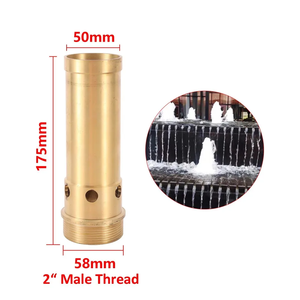 Латунные насадки для фонтана 3/4 дюйма 1 дюйм 5 2 наружная резьба Универсальная