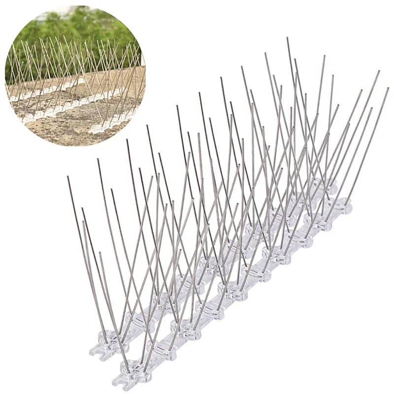 

25cm Bird Repellent Spikes Stainless Steel Spikes Anti Bird Anti Pigeon Spike For Get Rid Of Pigeons And Scare Birds Pest Contro