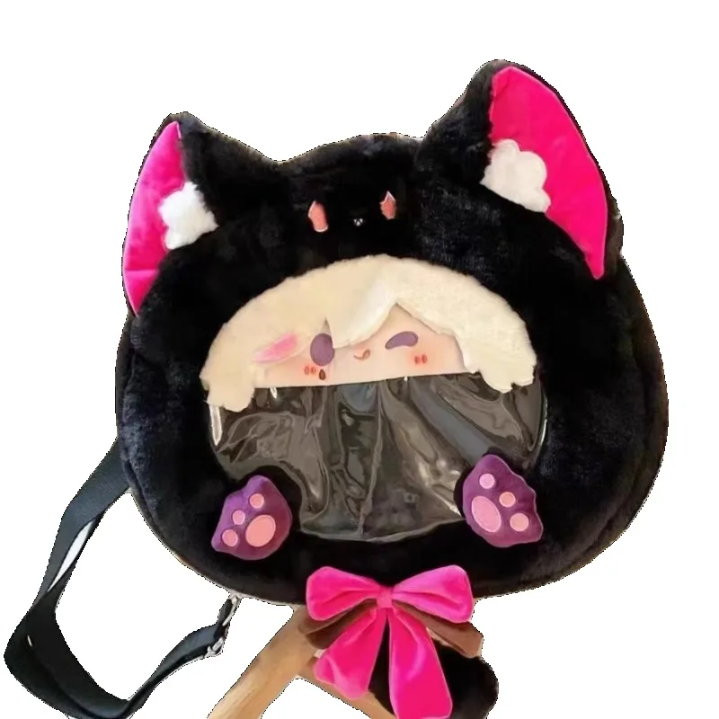 Прозрачный рюкзак Lyney на молнии для студентов милый ранец косплея и игр аниме