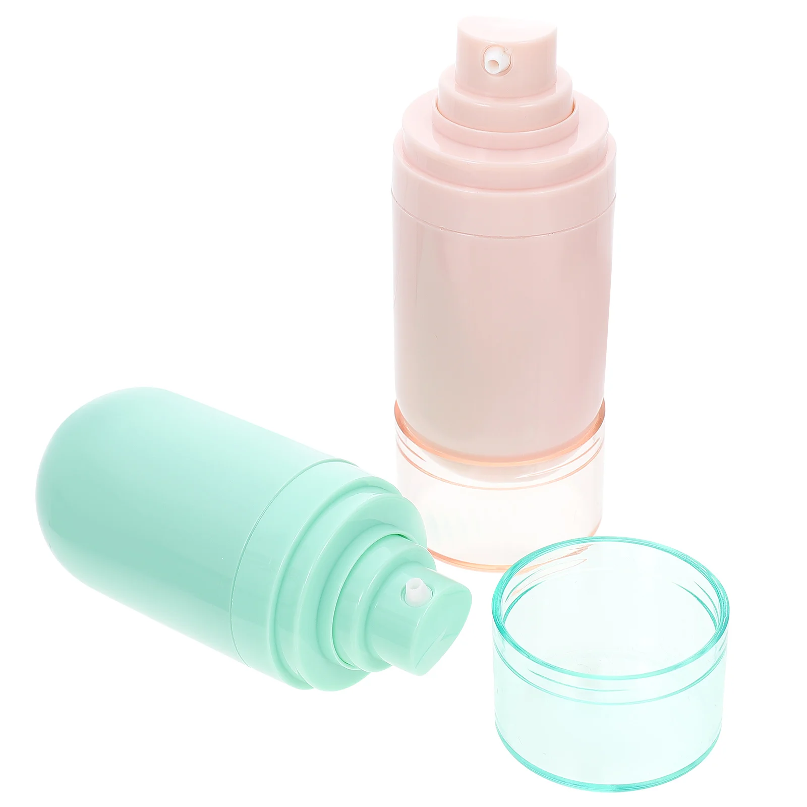 

2 Pcs Lotion Bottle Press Type Skin Care Product Storage Portable Shampoo Sub Products Plastic Container Abs Travel