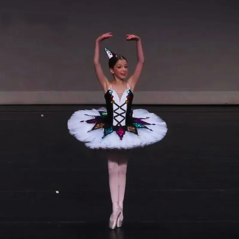 

Professional Ballet Tutu Child Kids Girls Adulto Harlequinade Pancake Tutu Multicolor Classical Ballet Costumes Ballerina Dress