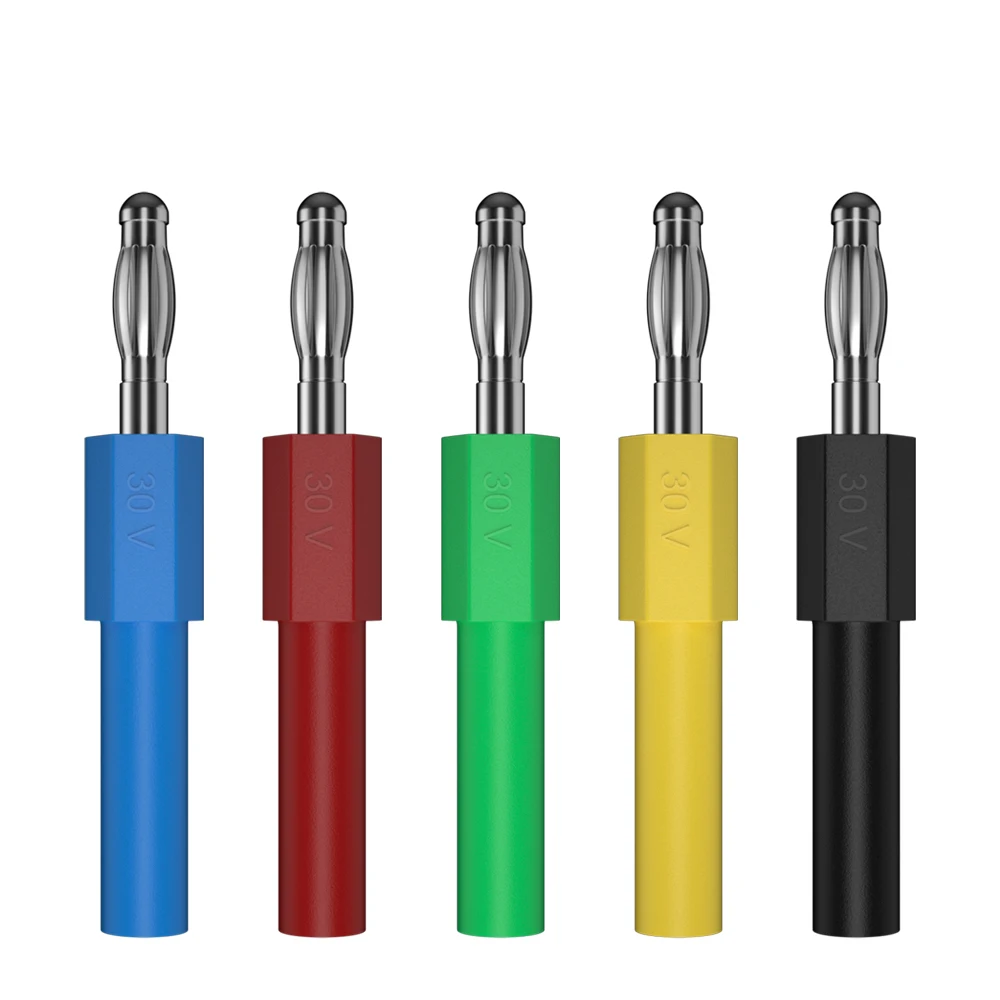 

QSS 5 шт. 2 мм разъем типа «банан» на 4 мм «банан» мужской предохранительный зонд адаптер конвертер электрические инструменты Q.20012