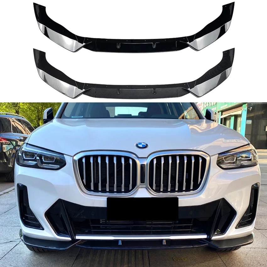 Фото 3 шт., передний бампер, сплиттер, спойлер, диффузор для Bmw X3 G01 X4 G02 iX3 20d 30i 30d M40i M40d Bodykits 2022+ №1