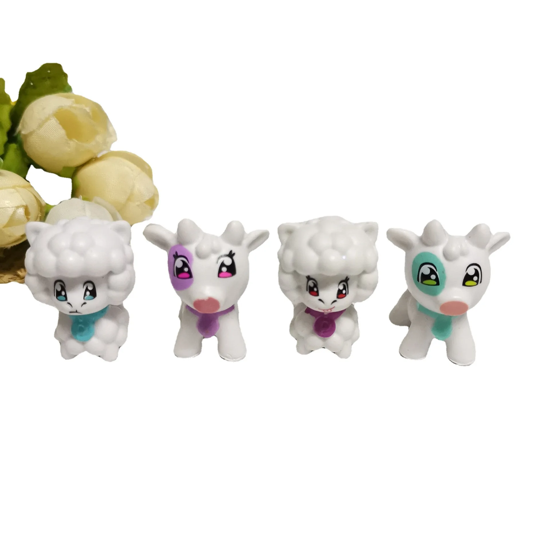

100 Pcs/set Soft Rubber Lamb Toys Dolls for Girl and Boys,Randomly Send Doll,gashapon Mini Dolls