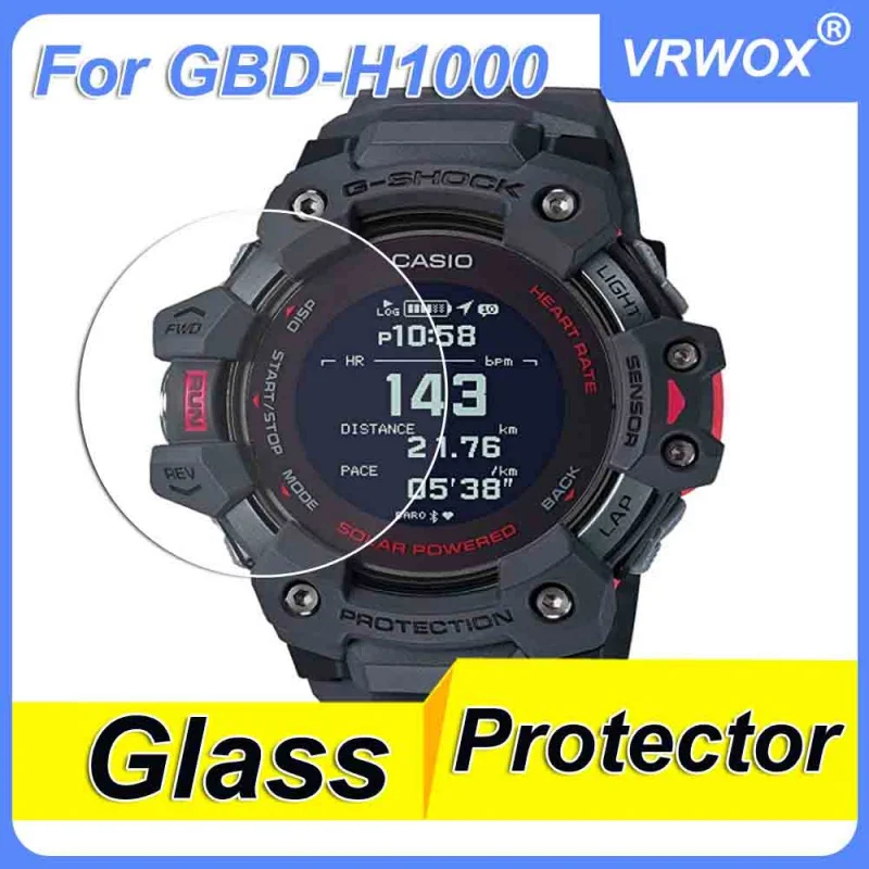 

Tempered Glass For Casio GBD-H1000, GBD-H1000-8CR,GBD-H1000-8JR,GBD-H1000-1A,GBD-H1000 Watch Scratch Resistant Screen Protector