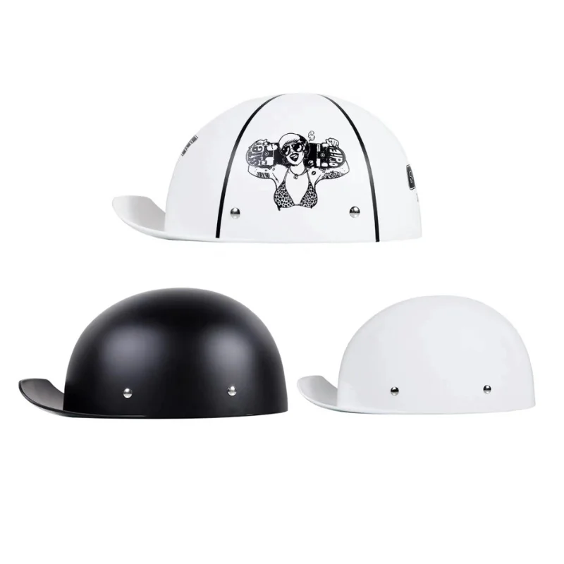 

Motorcycle Helmet Retro Personality Baseball Cap Helmet Motorcycle Shovel Helmet Summer Helmet Men And Women Universal Helmet