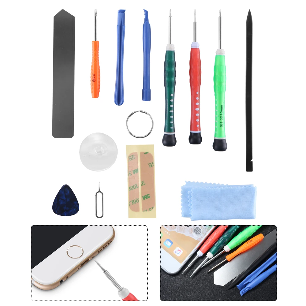 

Phone Repair Tools Set Compatible with IPhone X 5 6 S 7 8 Plus Series Tablets Repairing Accessories Screen Replacement Tool Kit
