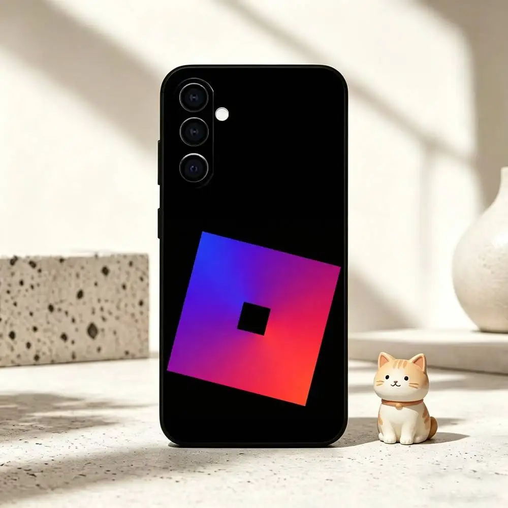 Фото Чехол для телефона Roblox B-Bloxgram для Samsung Galaxy A73, A72, A71, A70, A53, A52, A51, другие модели, мягкий черный чехол №3