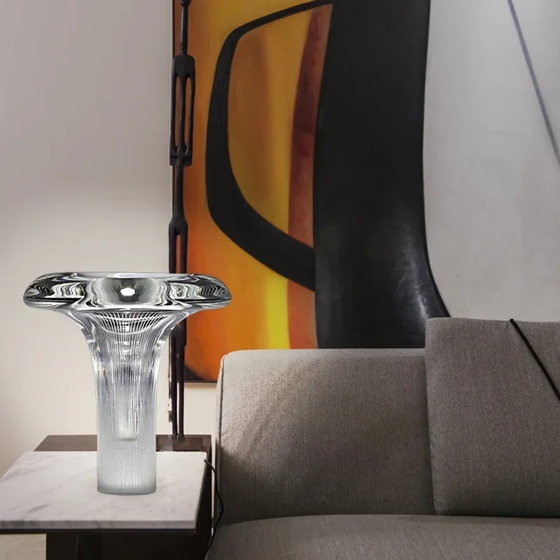 Скандинавская роскошная стеклянная настольная лампа дизайнерская галерея