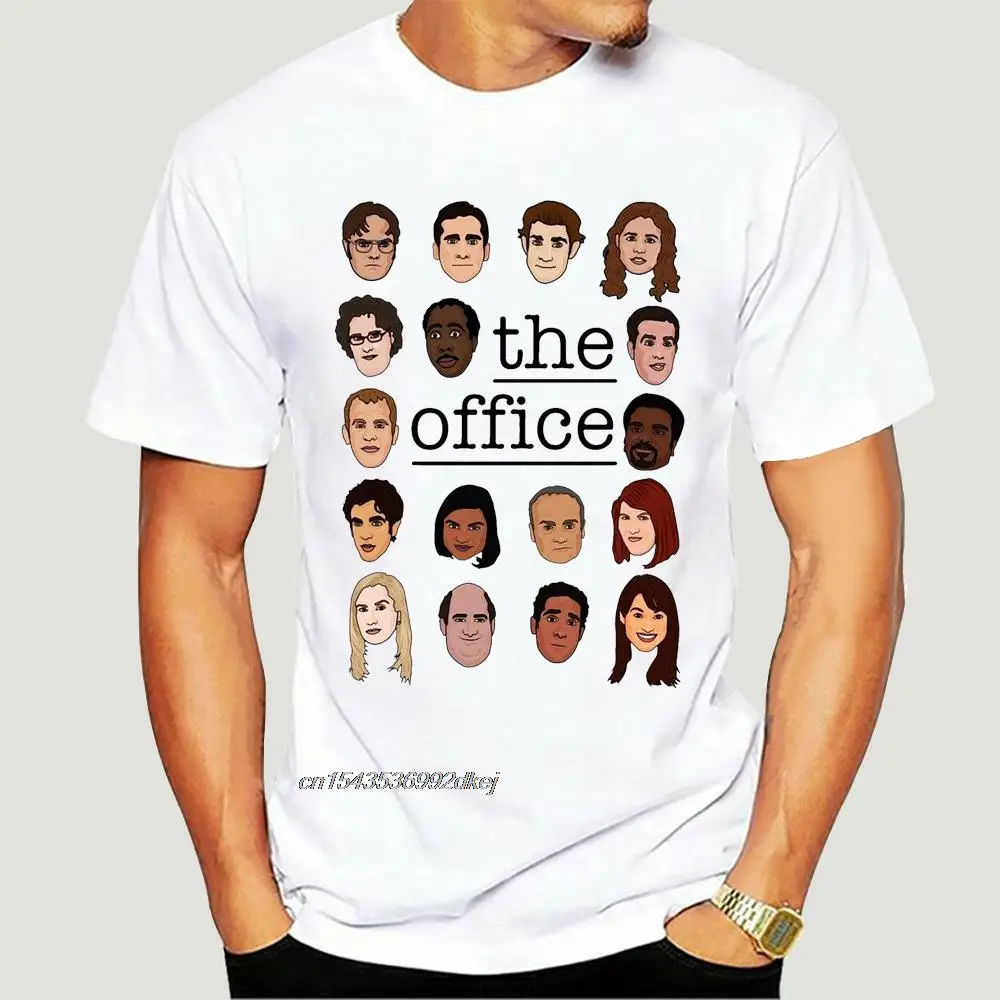 

Men's The Office T Shirts Tv Series Dwight Schrute Michael Scott Halpert Dunder Mifflin Cotton Short Sleeve Adult T-Shirt 5536A