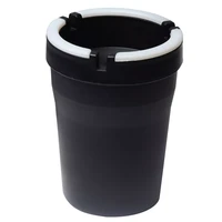 portable car trash can tray compact for most car cup holder for travel home noctilucous car cigarette ashtray