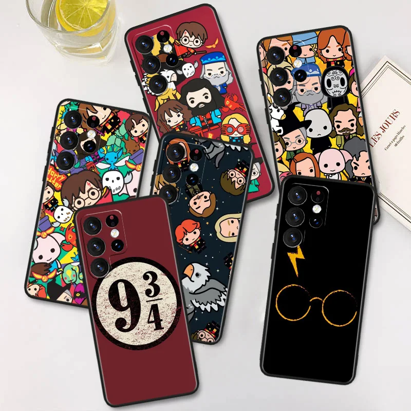 

Art Ring Potters Wand Harries For Samsung A91 A81 A73 A72 A71 A54 A53 A52S A51 A42 A41 A34 A33 A21 A31 A23 lite Black Cover