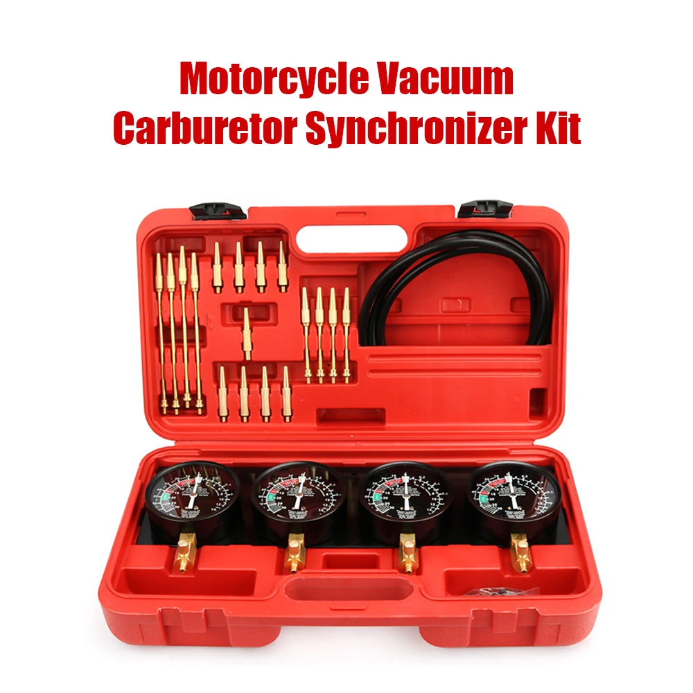 

4-цилиндровый вакуумный карбюратор, индикатор синхронизации, универсальный карбюратор, синхронизатор, балансировочные датчики, вакуумный тестер давления