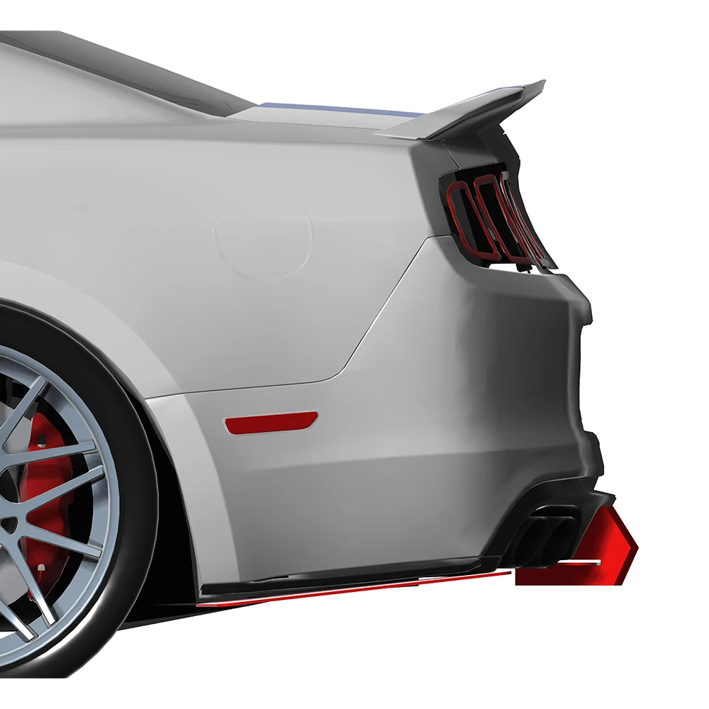 Фото Подходит для Ford Mustang GT350 GT500 2013, 2014, год, задний диффузор, бампер, спойлер, сплиттер, комплект кузова, аксессуары №5