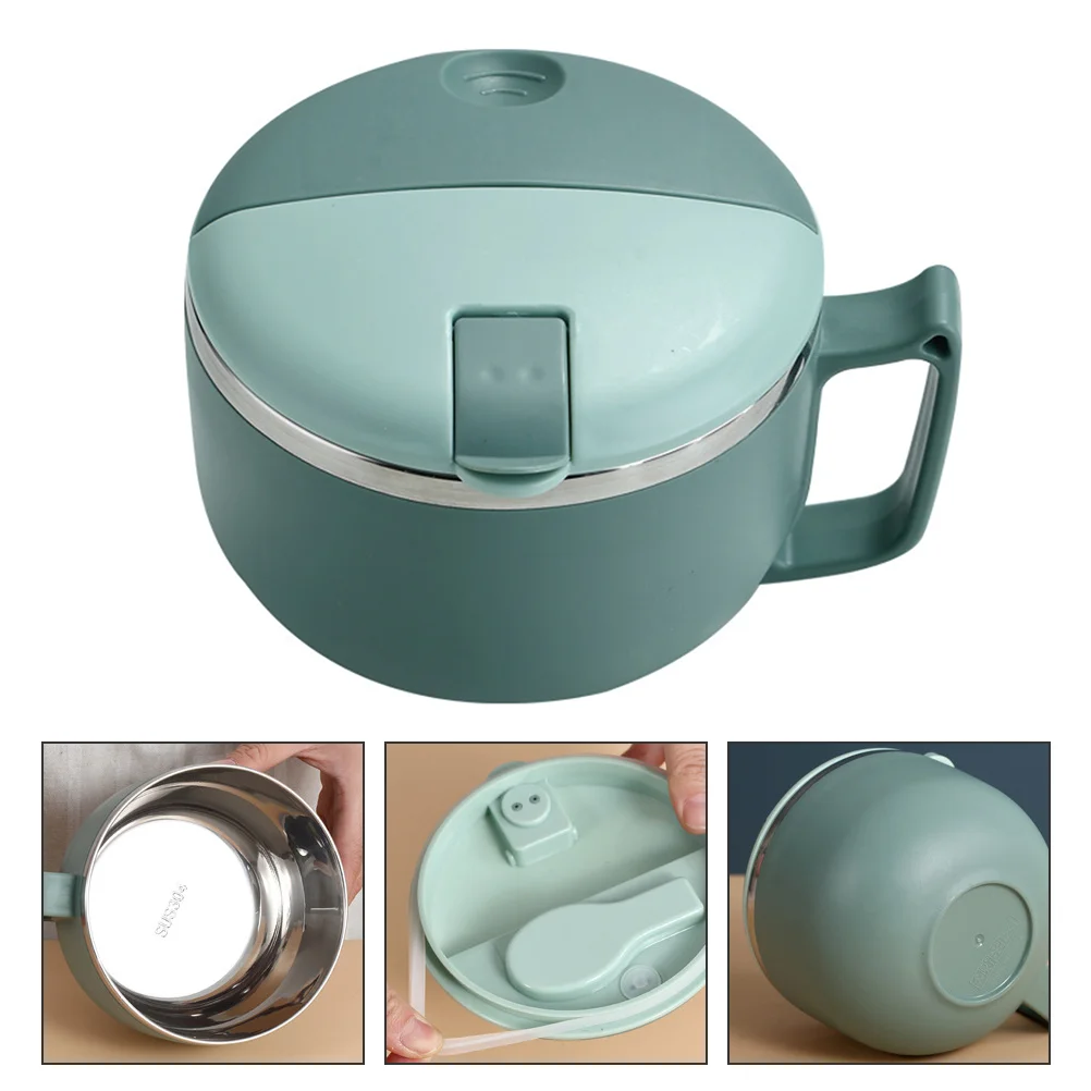 

1pc Wearable Safe Durable Salad Bowl Noodle Bowl Dessert Bowl Stainless Steel Bowl
