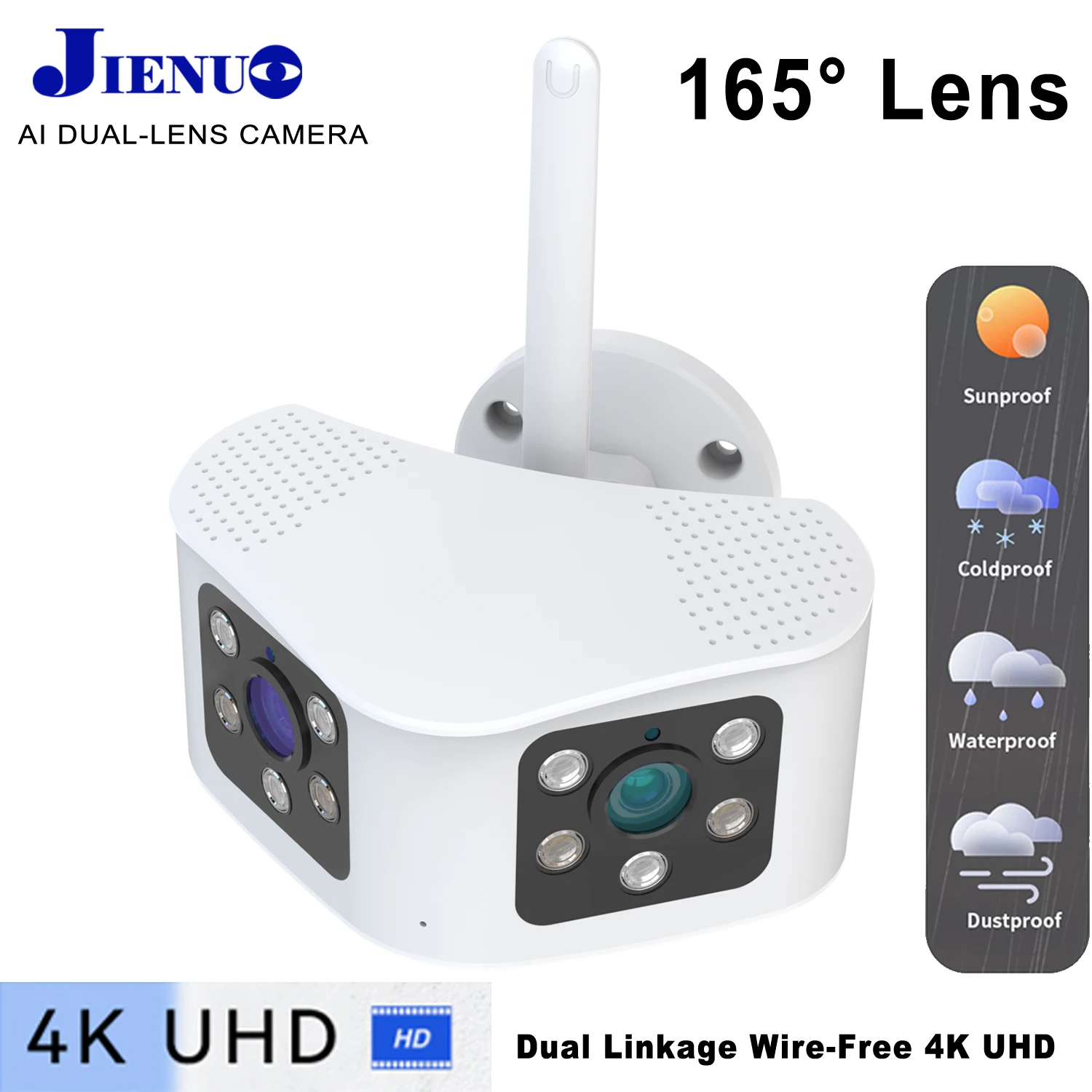 6MP Dual-lens Panorama Wireless Camera IP 4K HD Cctv Security Surveillance Full Color Night Vision NightVision Wifi Home Net Cam