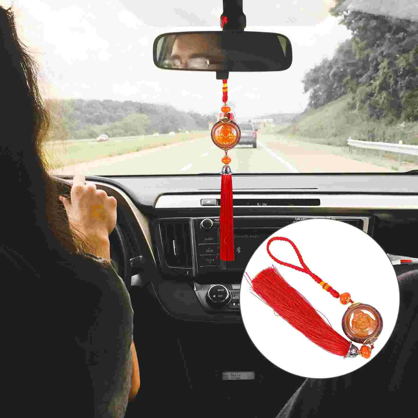

Car Buddha Decoration Accessories Hanging Decorations for Home Interiors Pendant