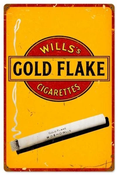 

Retro Gold Flake Cigarettes Metal Sign 1
