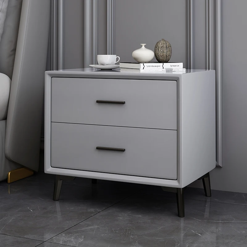 

Nordic Modern Minimalist Bedside Table Bedroom Wood Furniture Bedside Table Luxury Mesa De Cabeceira Storage Cabinet WZ50BT