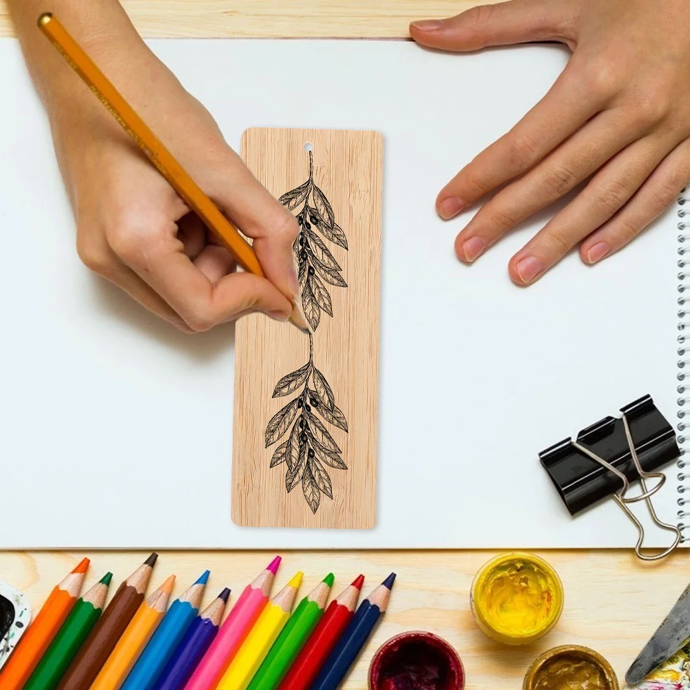 20 шт. подвесные бирки сделай сам кулон бамбуковая деревянная закладка подарочные