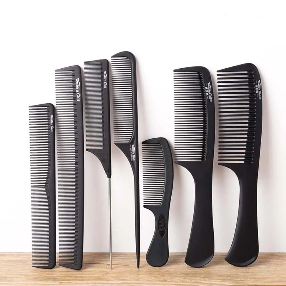 

Профессиональная черная Шпилька с мелкими зубьями Расческа для стрижки волос инструмент для укладки в салоне Антистатическая шпилька для ...