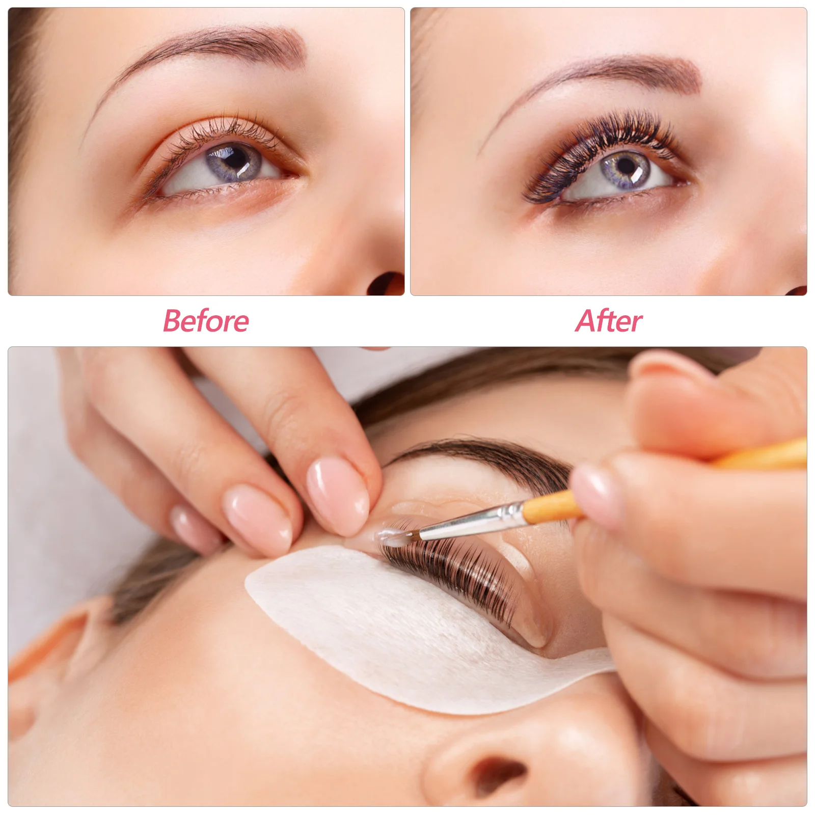 20 пар подушечек для завивки ресниц средний многоразовый силикагель