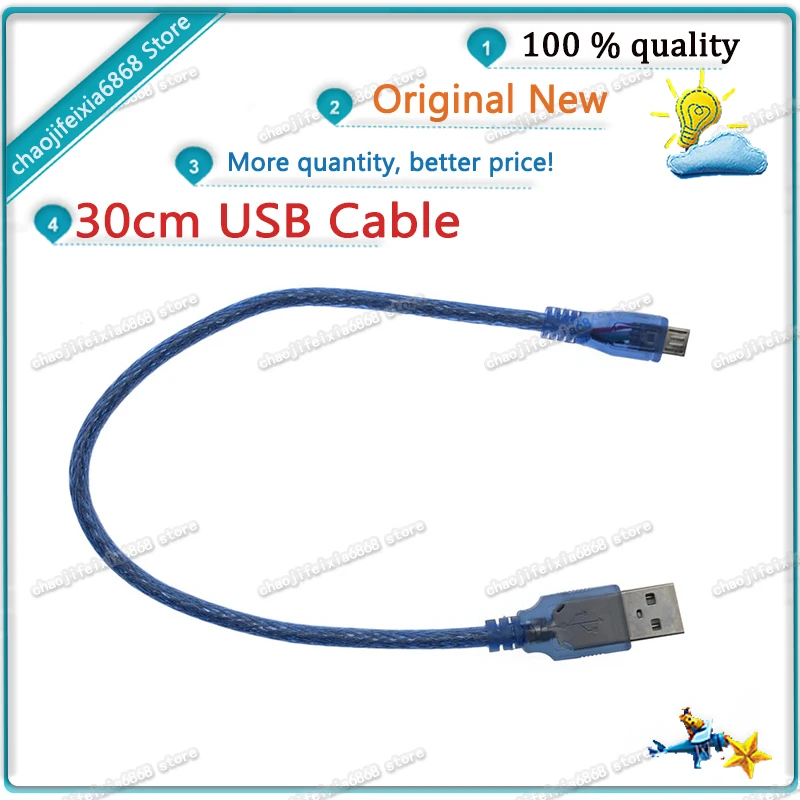 1 шт./лот! USB-кабель для Arduino 30 см 0 3 фута Leonardo R3 Pro micro |