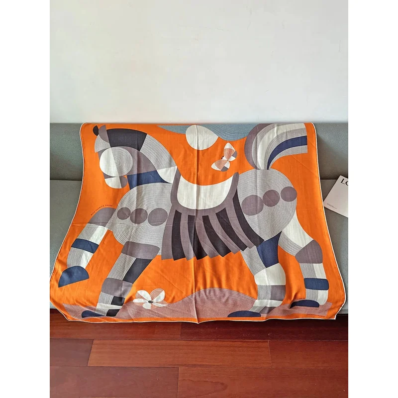 Оригинальный Фирменный шарф Hhh Horse Роскошная копия роскошной женской одежды Hejab