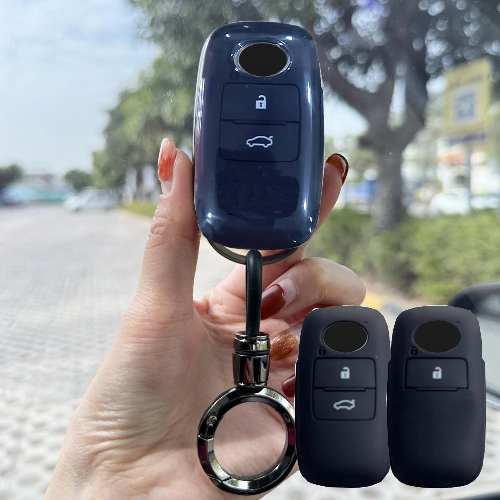 

Мягкие чехлы для автомобильных ключей из ТПУ для Daihatsu Rocky Tanto для Toyota Raize 2020 2 3 4 кнопки, защитная крышка с умным пультом дистанционного управления