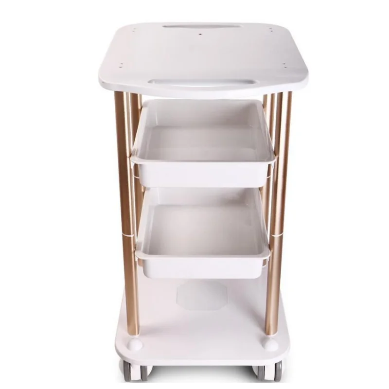 

Assembled Steel Frame Trolley Cart Stand Tray For Face Lifting Fractional Cavitation Slimming Salon Spa Use Machine CE