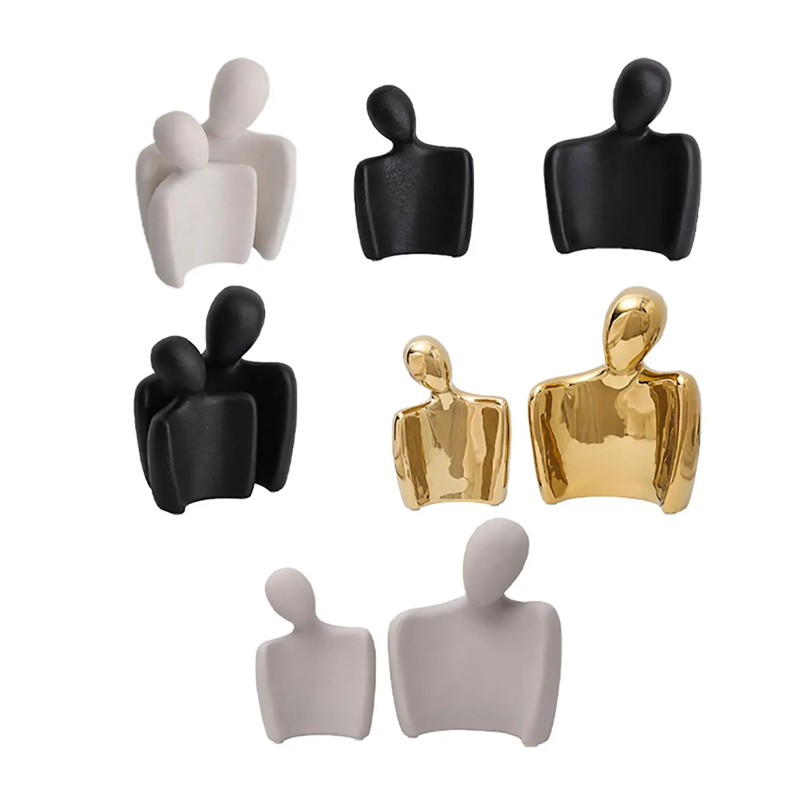 

Статуэтка для пар, скульптуры, Современная сборная абстрактная фотостатуэтка для влюбленных, украшение для кафе, спальни