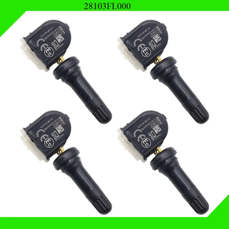 

4 шт. датчик контроля давления в шинах 28103FL000 28103-FL00A для Subaru Ascent Forester Impreza Legacy Outback Wrx XV TPMS 433 МГц